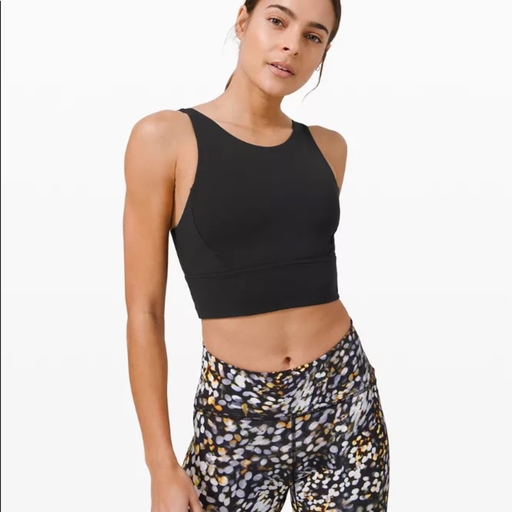 Lululemon Stronger As One Long Line Bra *Medium Support, C/D Cup Size 6 Black